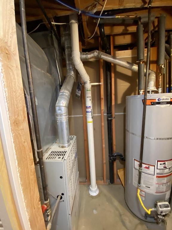 Interior radon mitigation system pipe